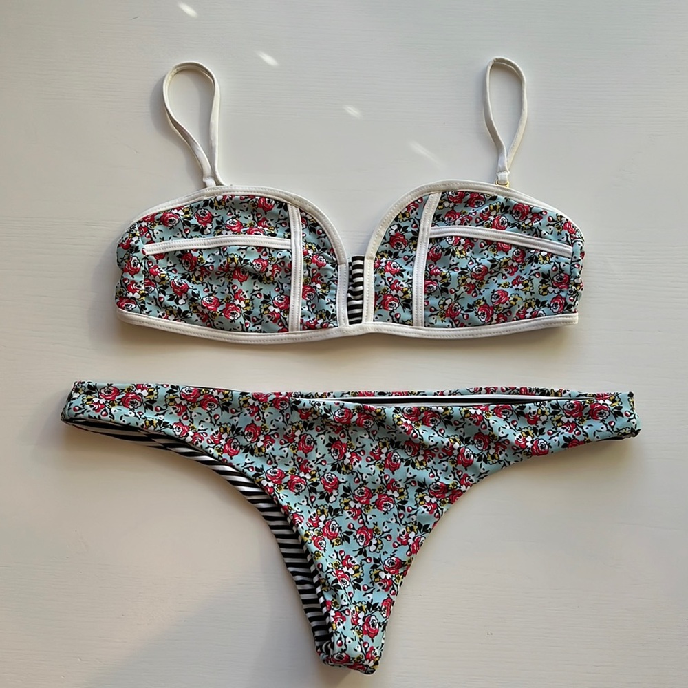 Lspace floral reversible bikini